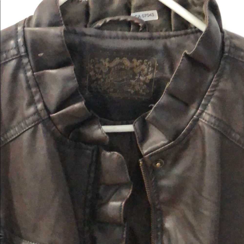 Faux leather jacket